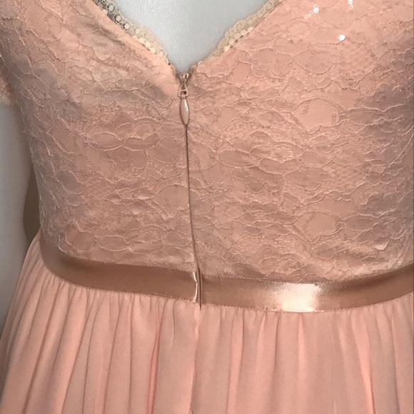 TORRID V Neck Sequence Lace Lined Midi Dress - Picture 13 of 13